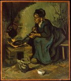 󶼻Ჩղص߻ƷPeasant Woman Cooking by a Fireplace